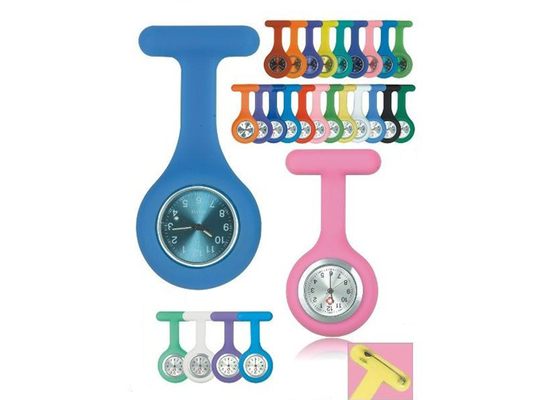 Кнопка регулируемый обрыва поощрения подарок силикона медсестра Fob Watch время рекламное