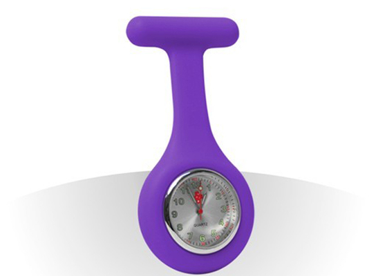 Фиолетовый дела белого Dial черный стиль ФОБ арабский число карманного медсестра Pin часы